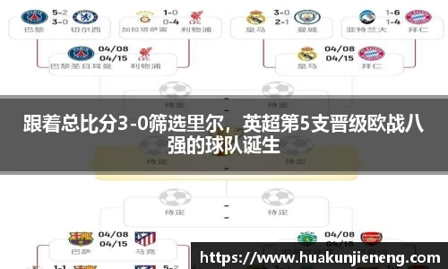 跟着总比分3-0筛选里尔，英超第5支晋级欧战八强的球队诞生